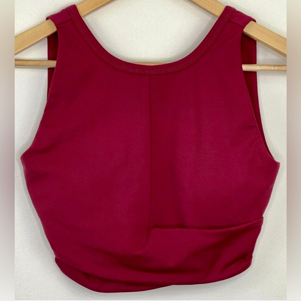 Zuda Z-Move - Low Impact Sports Bra - Maroon - NWOT - XXS - Perfect For Yoga
